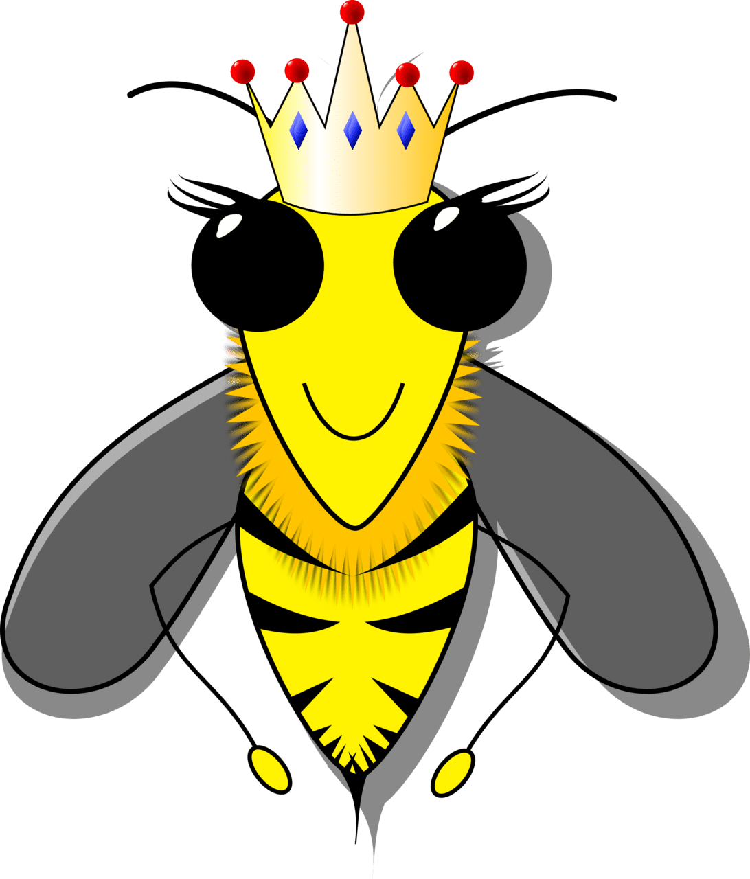 Honey bee queen clipart background