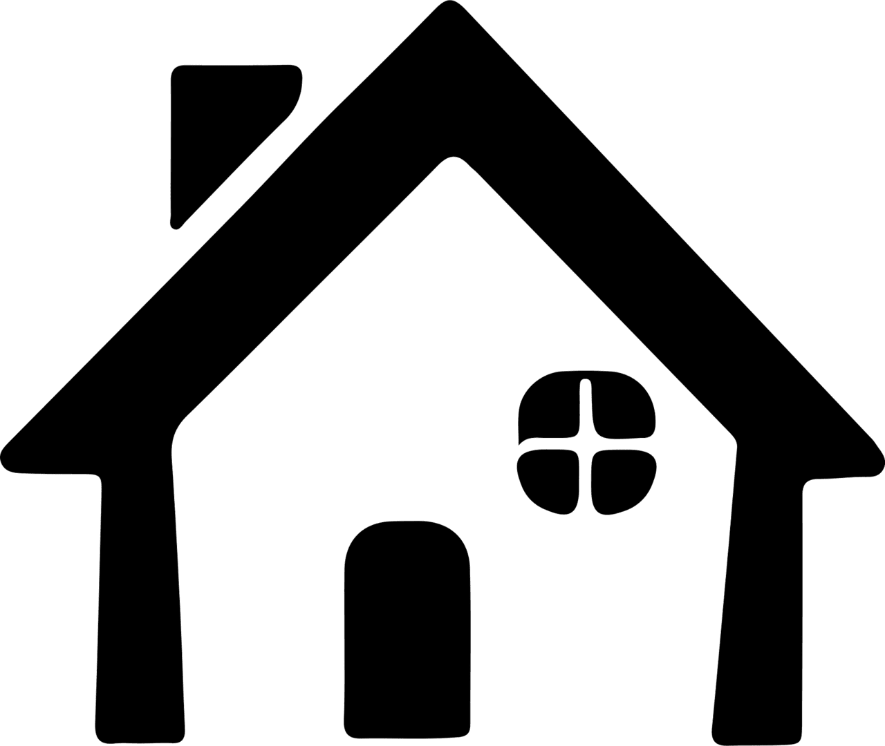 House black and white vector clipart images 2