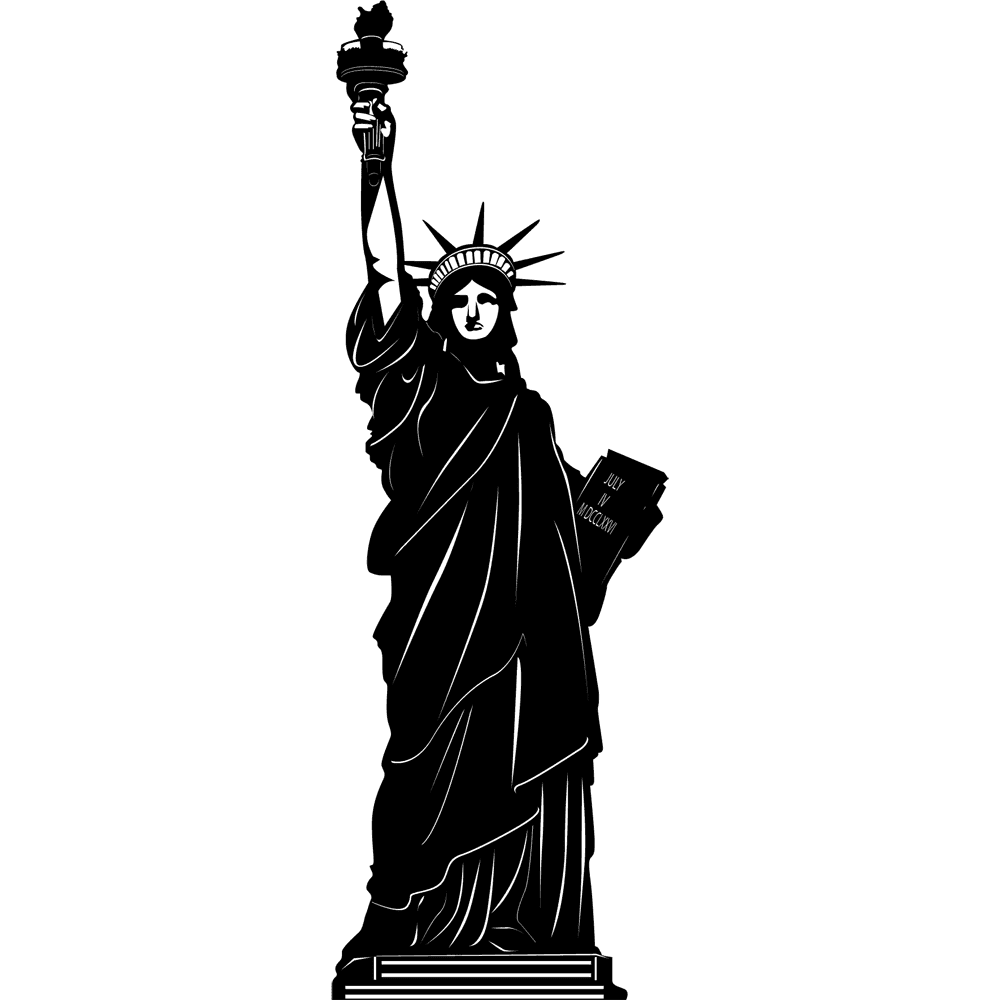 Statue of liberty image cc library clipart 3