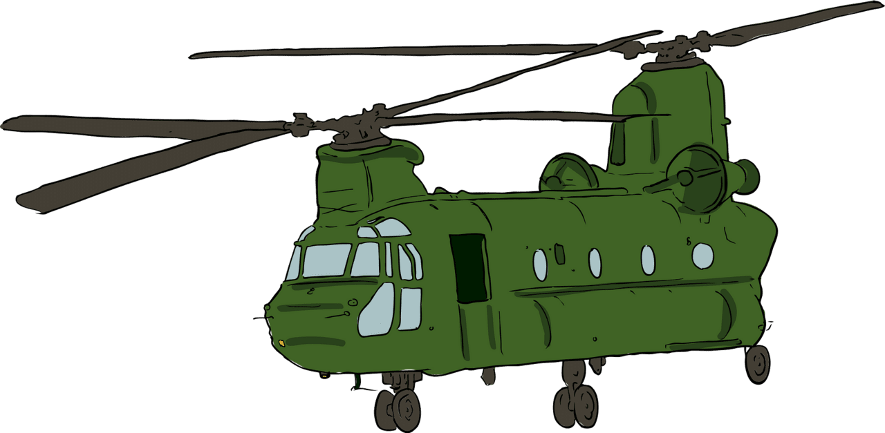 Chinook helicopter vector clipart images