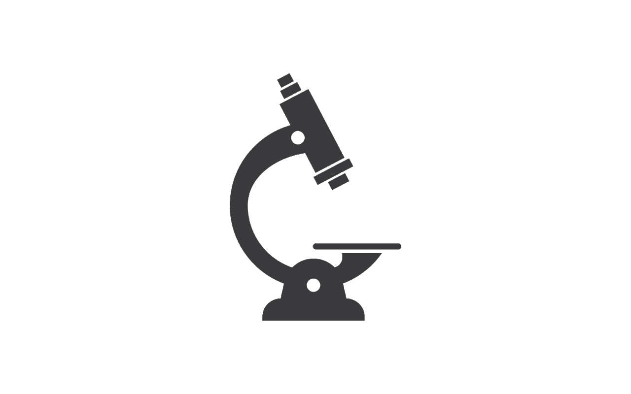 Microscope logo vector template clipart