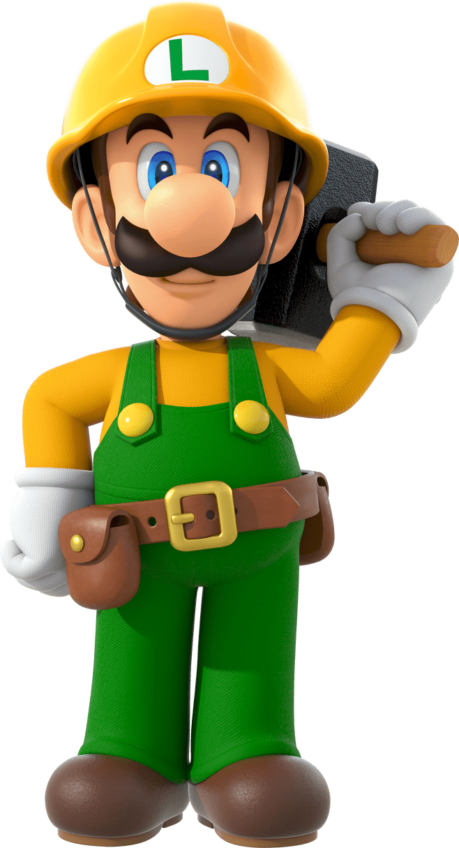 Super mario builder luigi by usanintendo deviantart clipart background