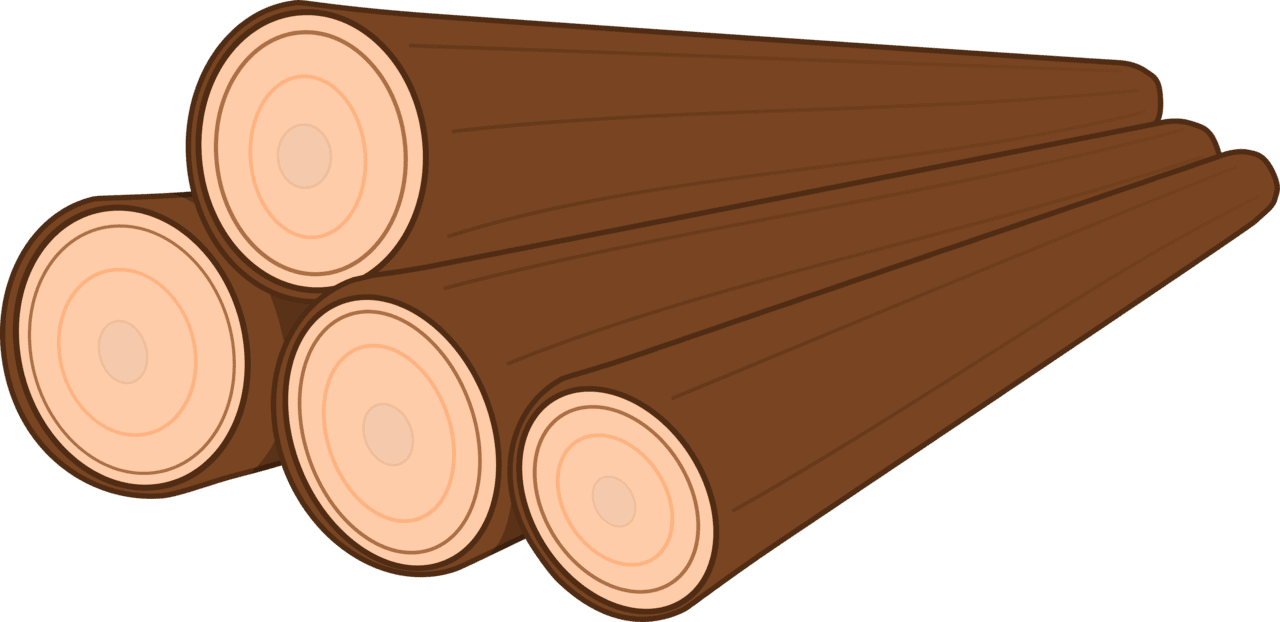 Pile of log vector clipart images