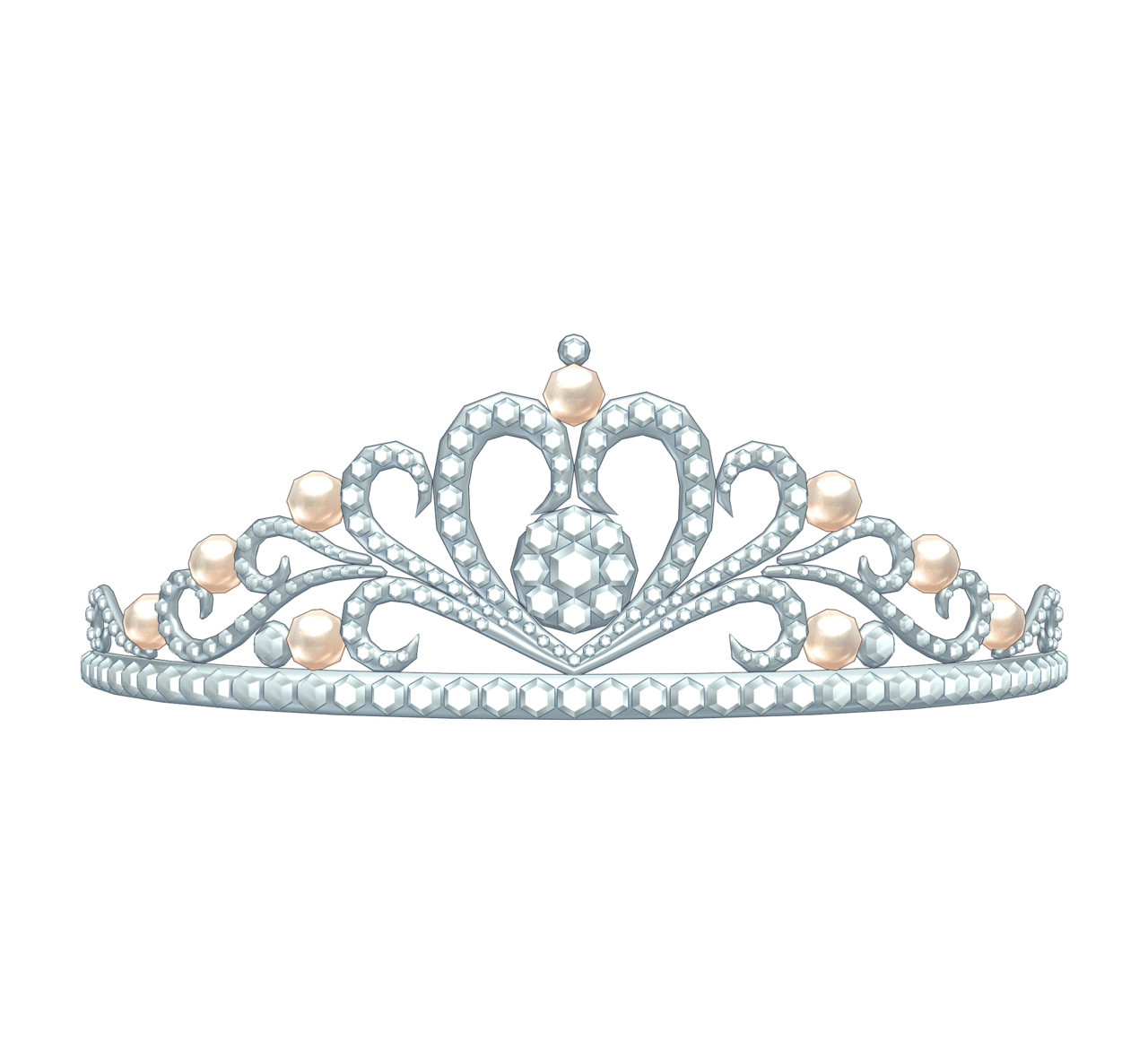 Princess crown clipart tiara silver vector