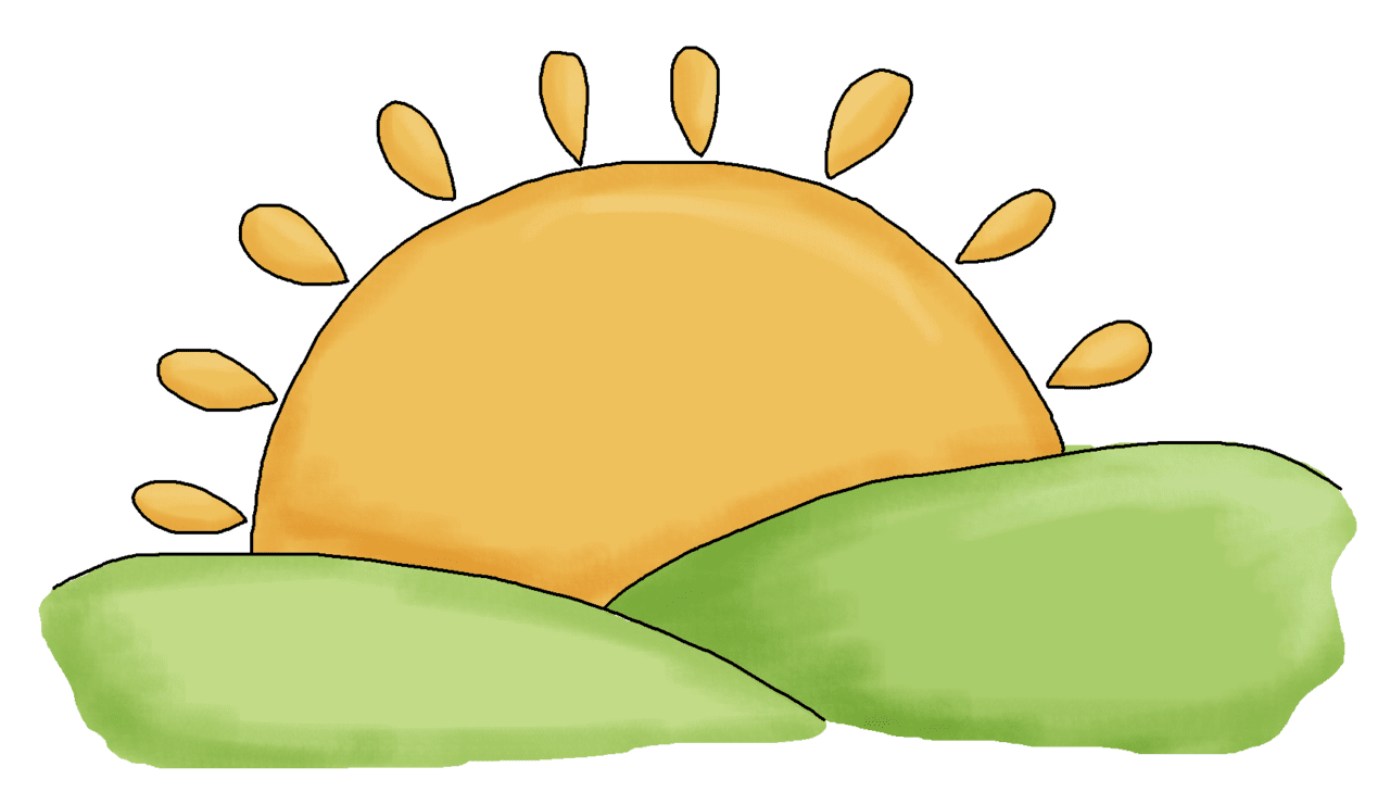 Sunrise sun rise clipart background