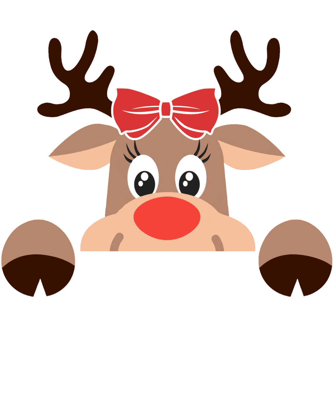 Rudolph pin page clipart image