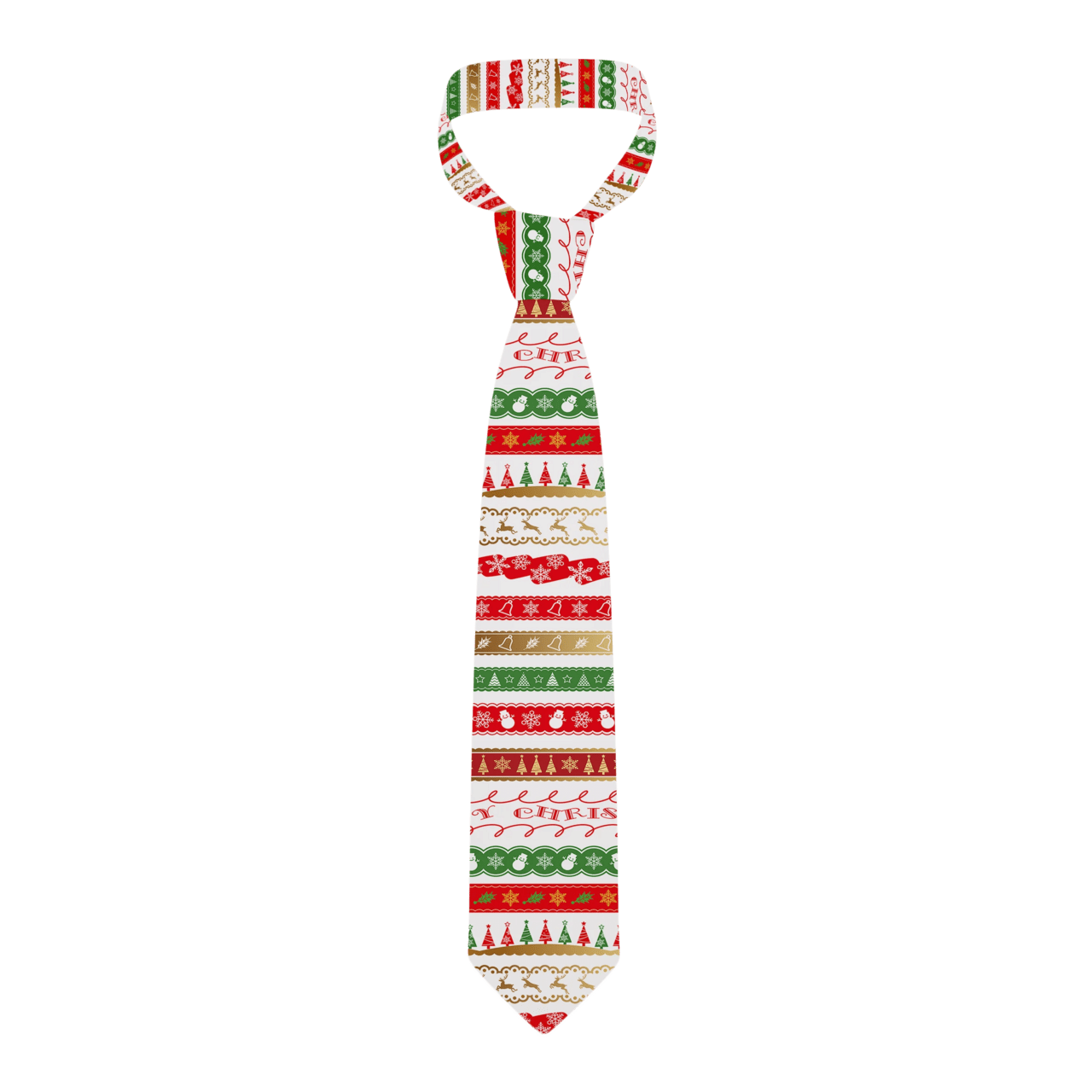 Printed christmas tie men cm slim business formal neck bar club birthday party fashion unisex holiday gravatas clipart transparent