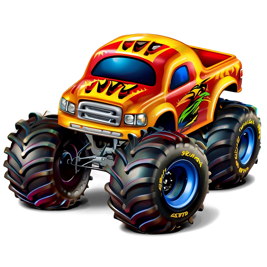 Monster truck images page clipart 2