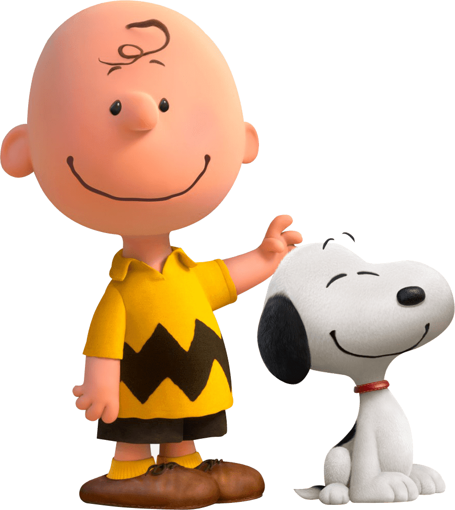 Charlie brown and snoopy stic clipart image