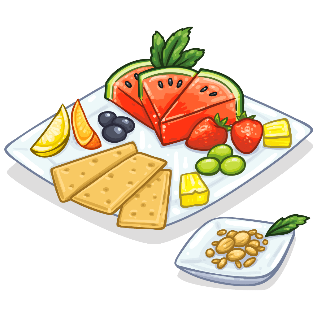Healthy snack clipart vector