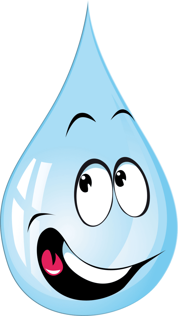 Water drop funny clipart image