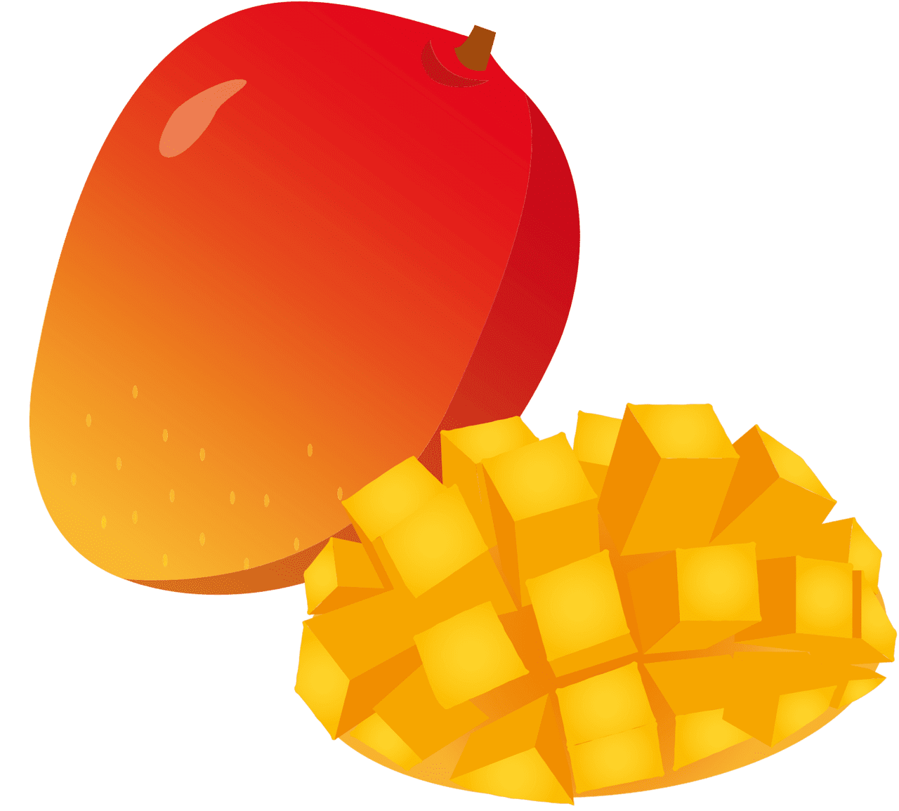 Mango fruit vector clipart images