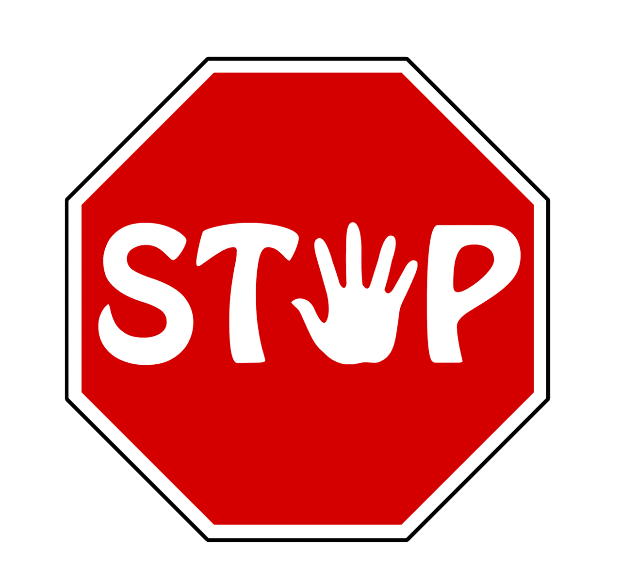 Stop pin page clipart picture