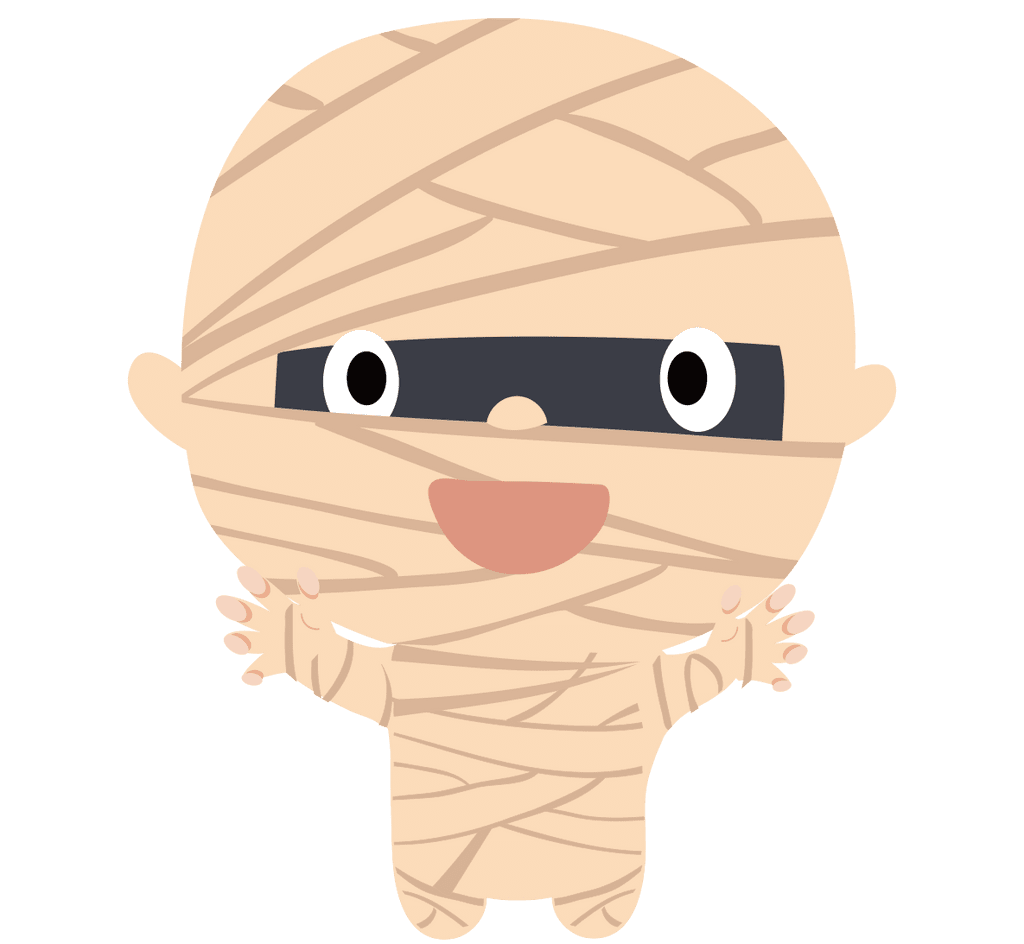 Mummy acne patches halloween ct clipart clip art