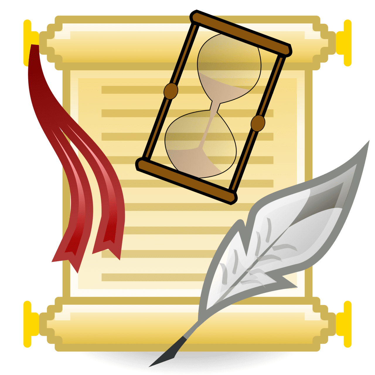 History hourglass clipart image