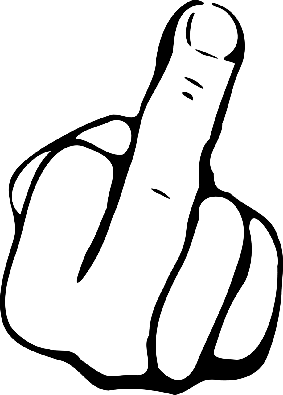 Clipart middle finger transparent