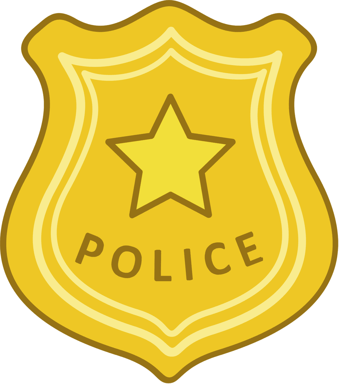 Police badge vector clipart images