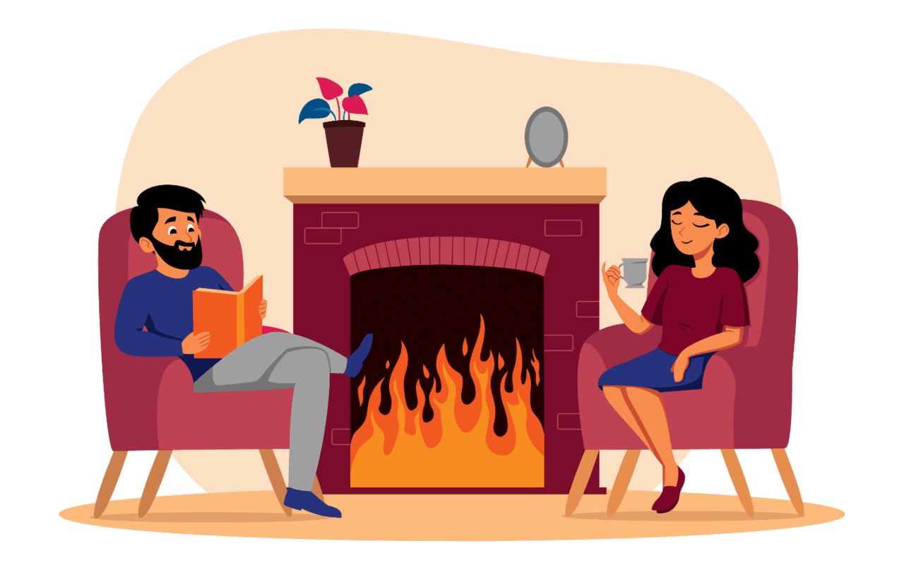 Fireplace warm homes suffolk loan green clipart picture