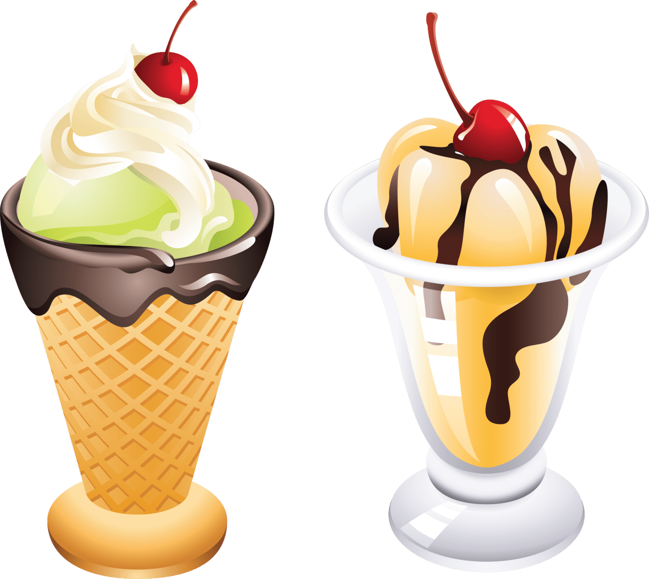 Ice cream sundae image size clipart 4