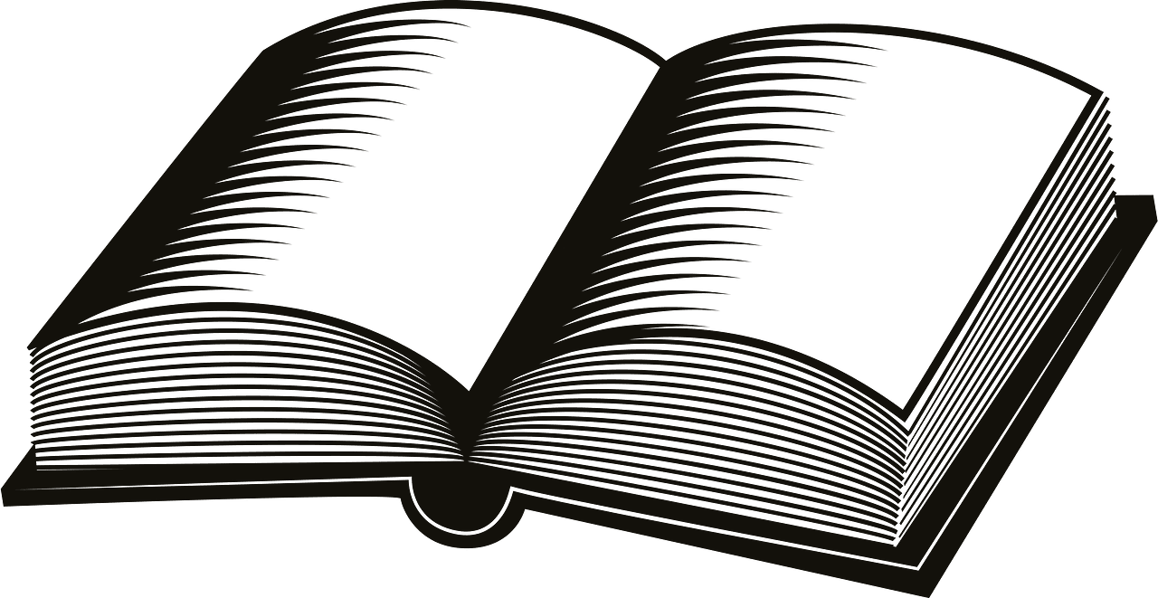 Book black and white vector clipart images 3