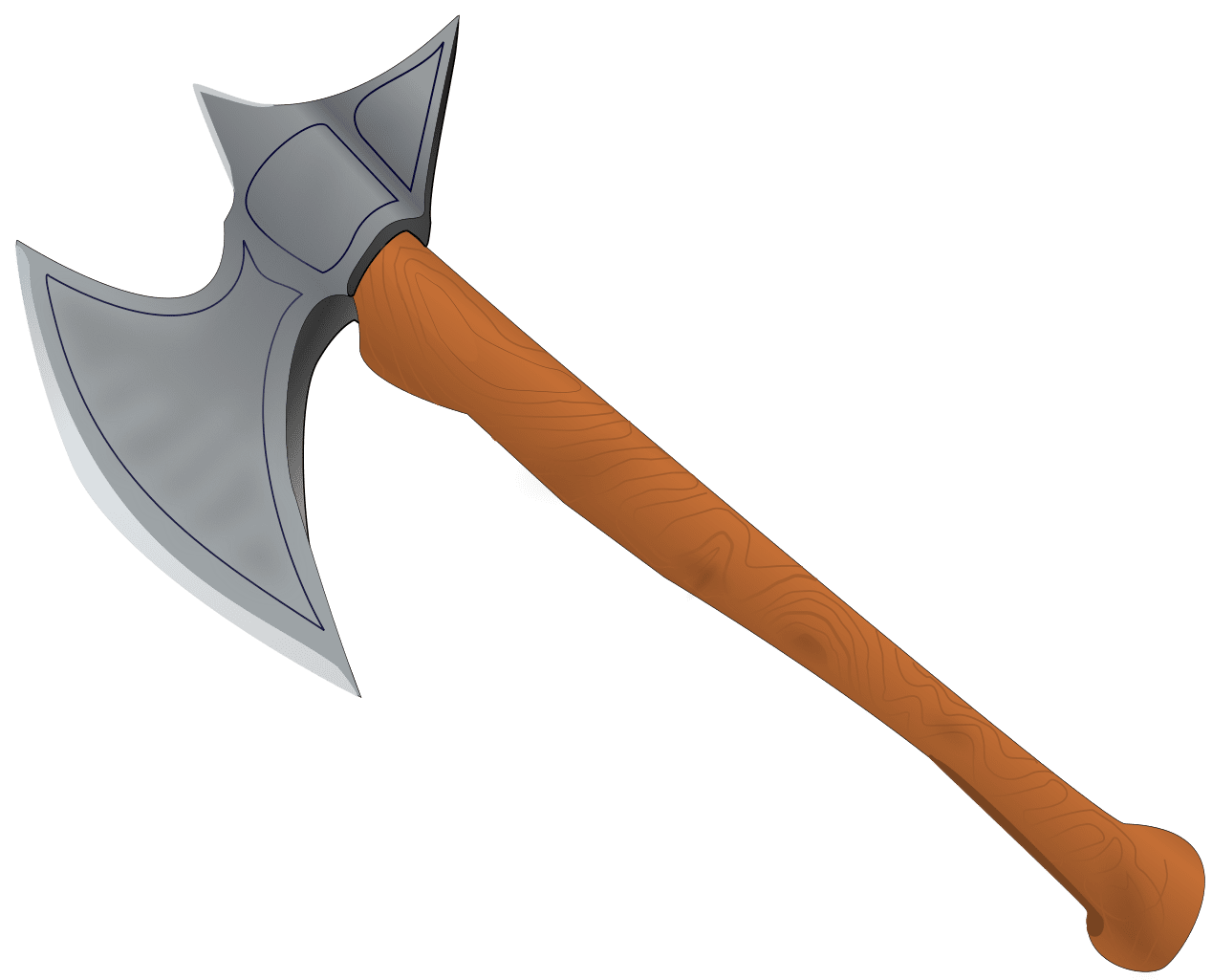 Battle axe medieval clipart background