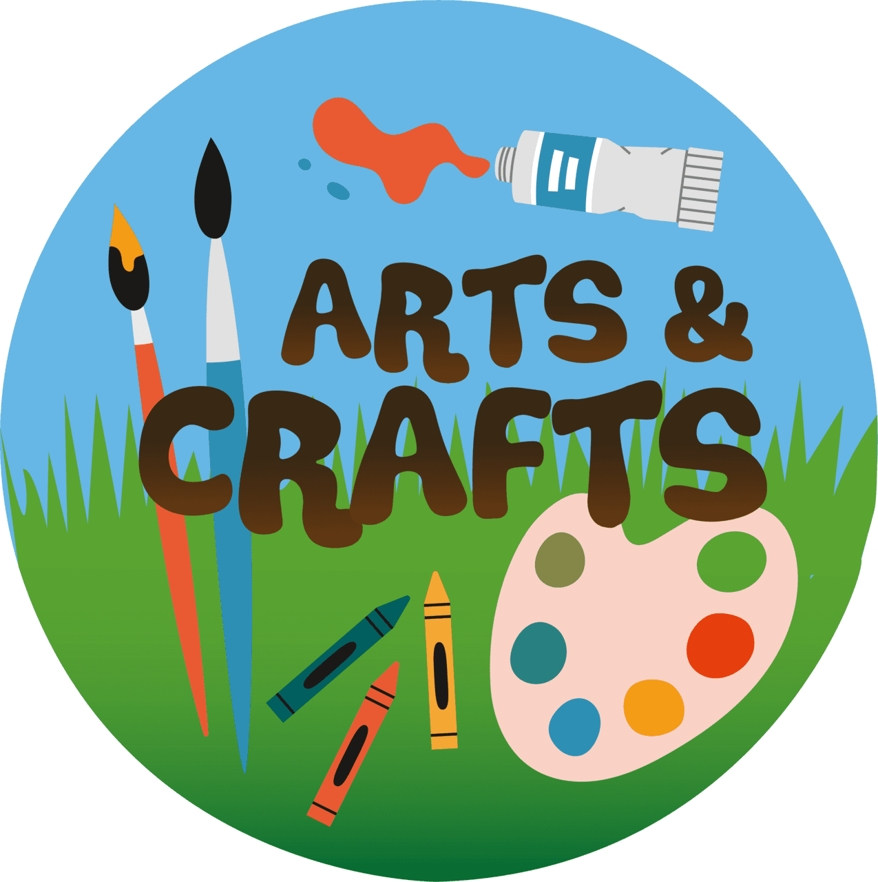 Craft what picking patch clipart logo