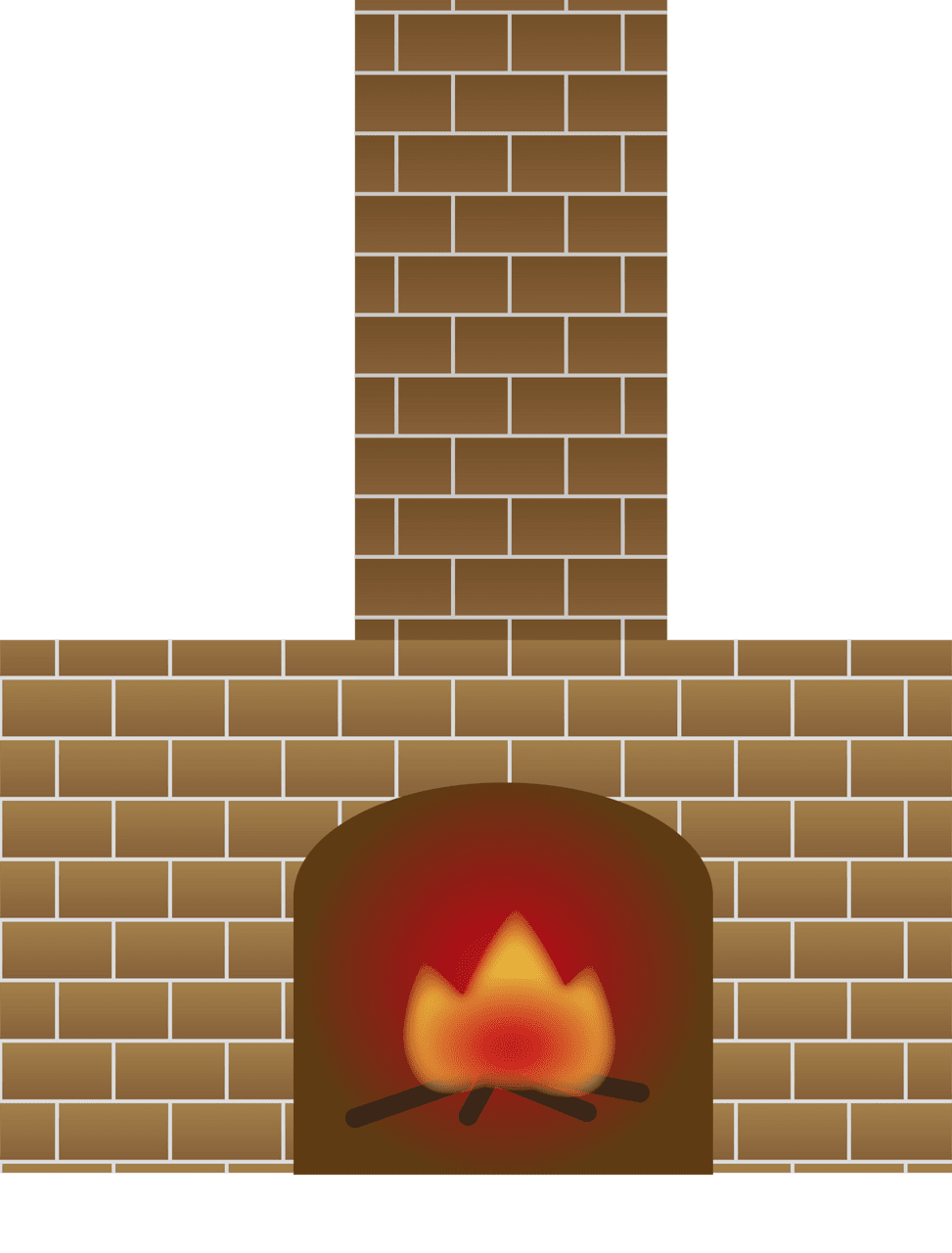 Fireplace vector clipart images 5