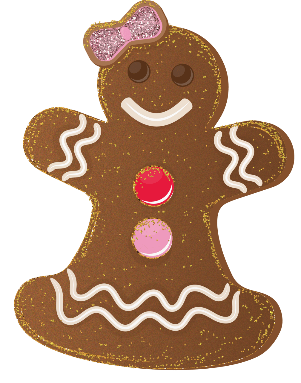 Christmas cookie pin page clipart free 2