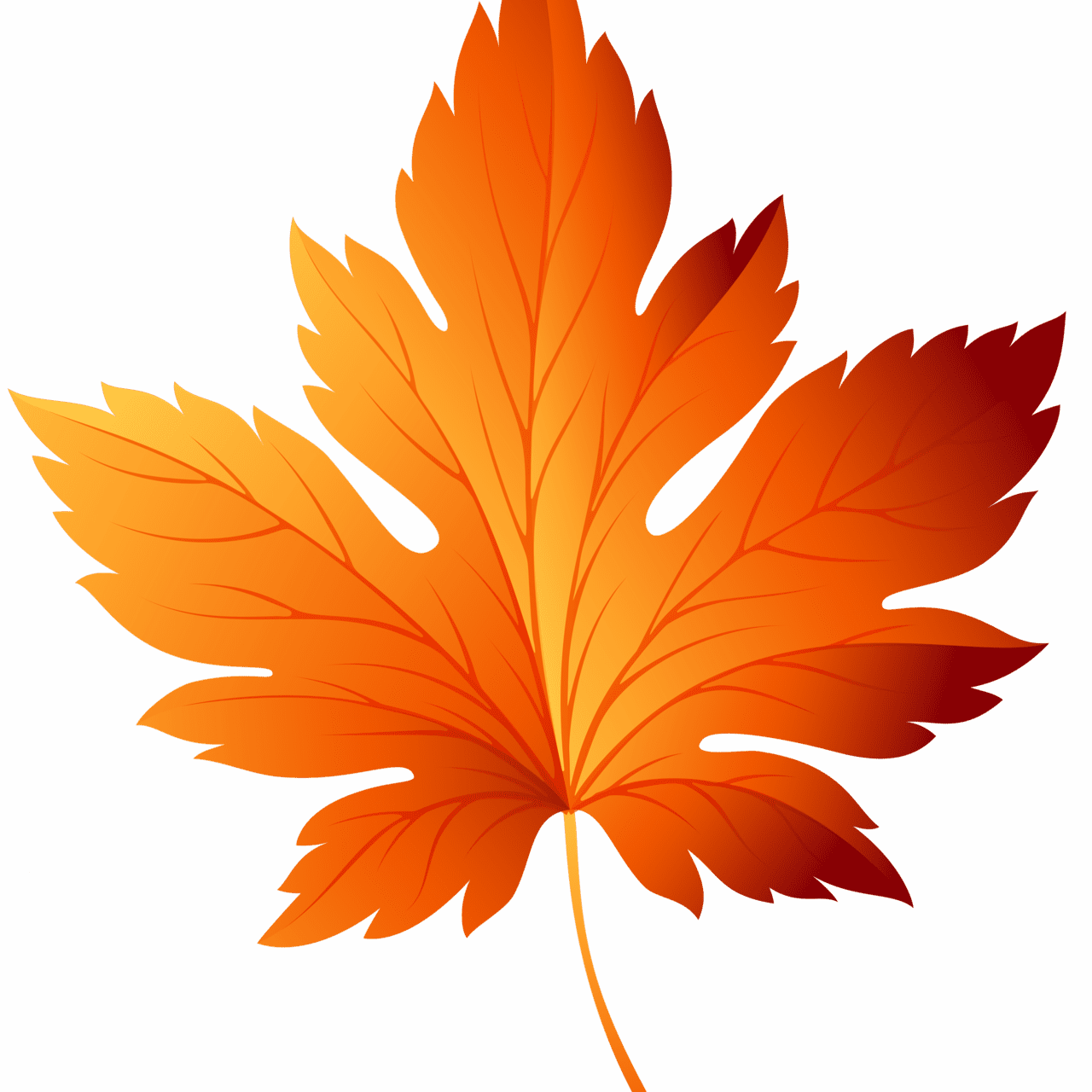 Cute fall leaves background clipart