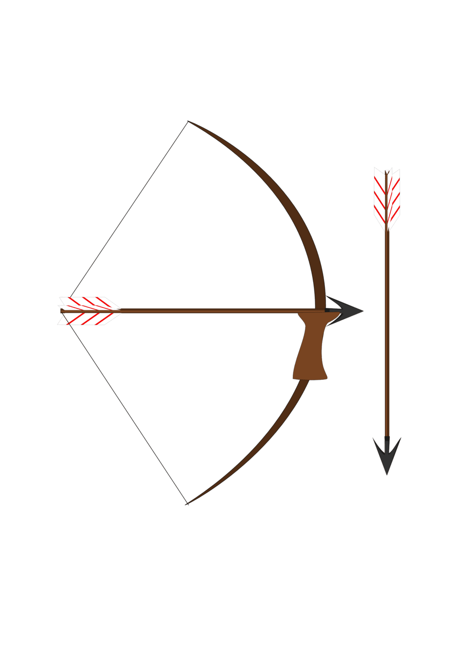 Clipart image bow and arrow id 2