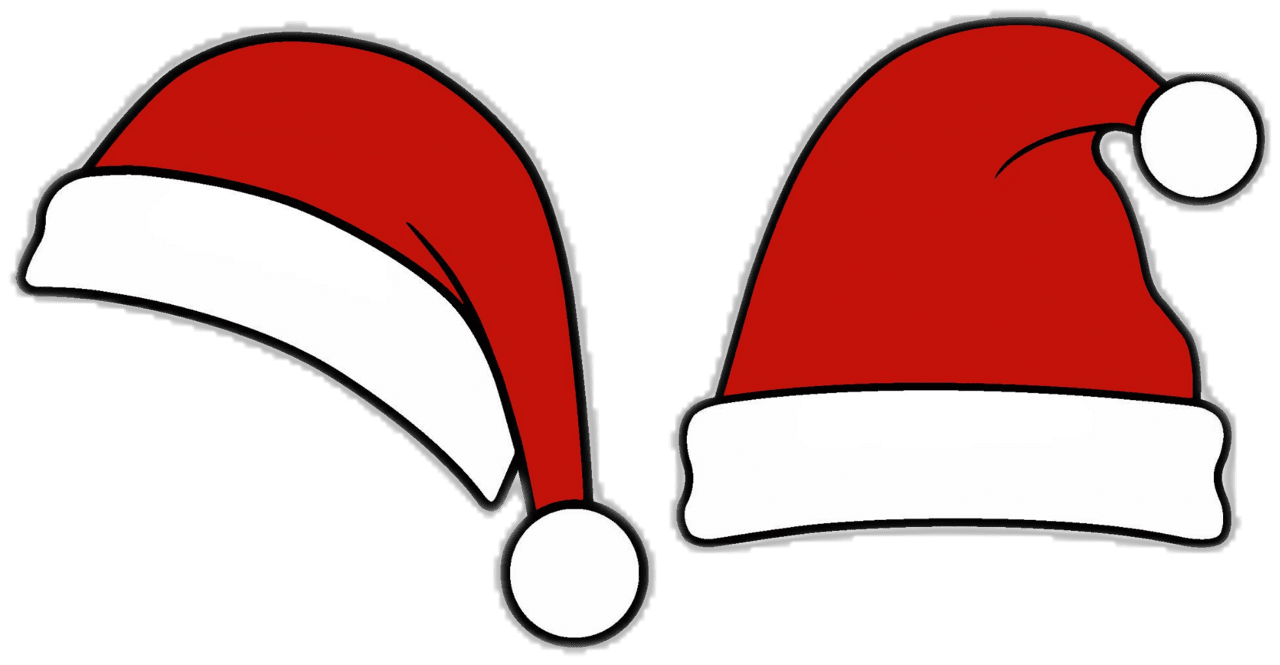 Christmas hat cartoon santa shop clipart free