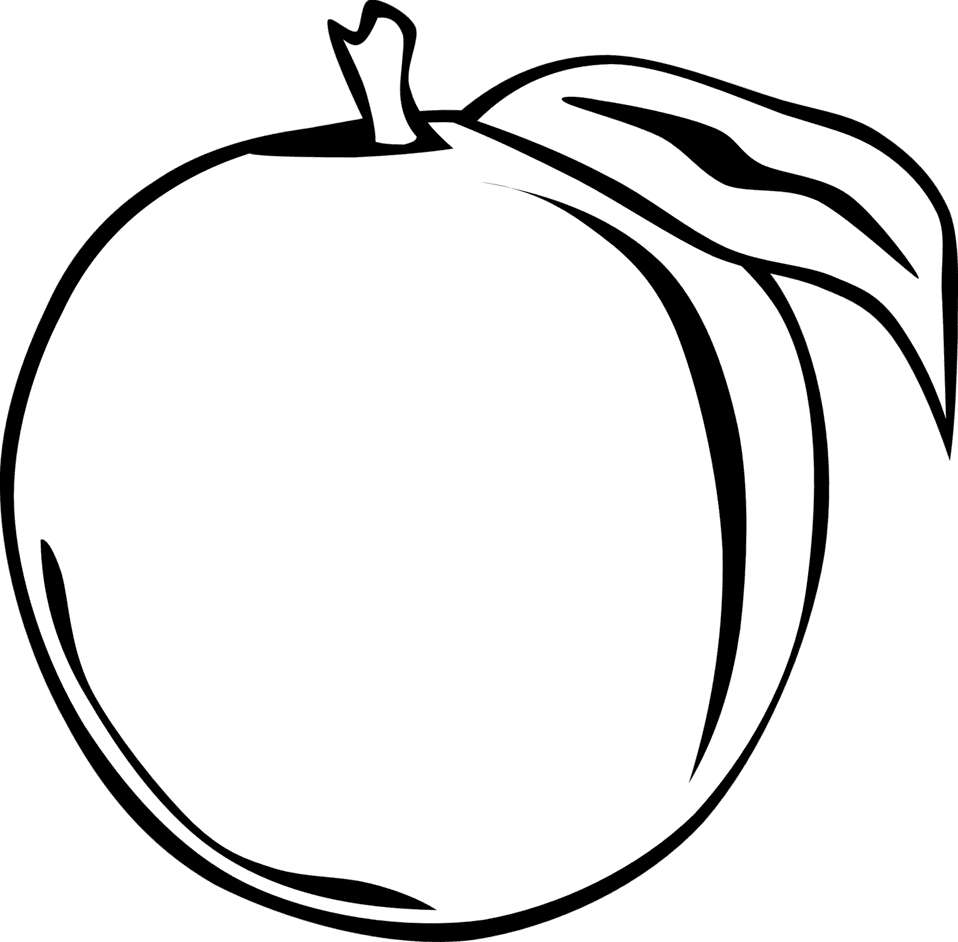 Apple black and white clipart image simple fruit ff menu id