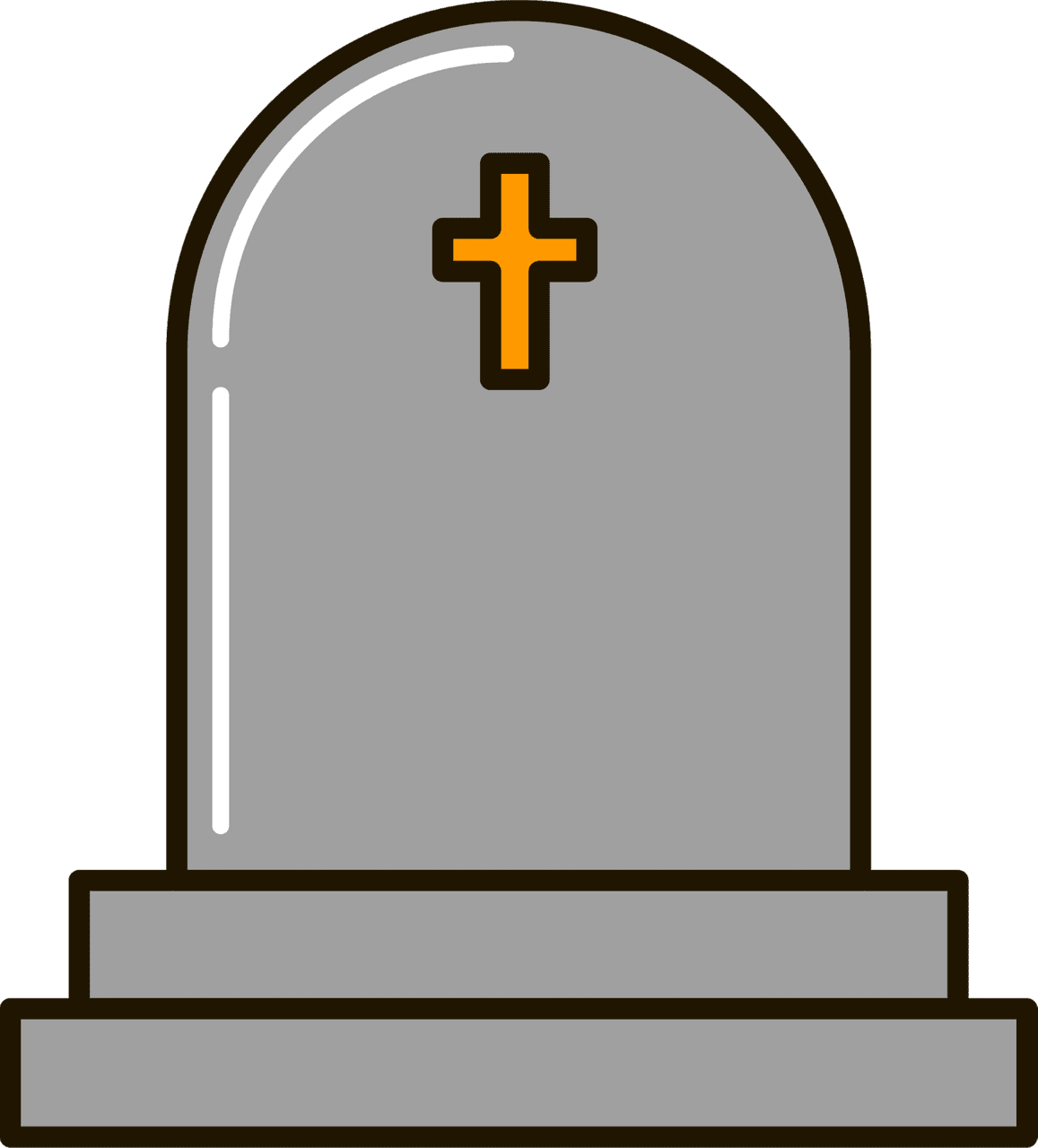 Gravestone tombstone vector clipart images 2