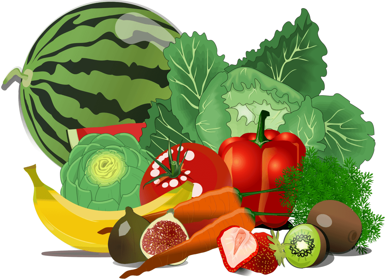 Healthy food vector clipart images 2