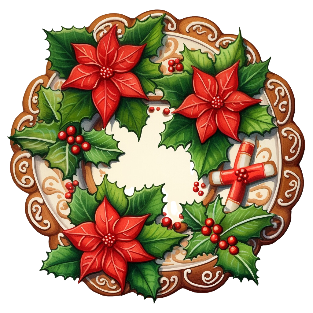 Christmas reef cookie clipart free