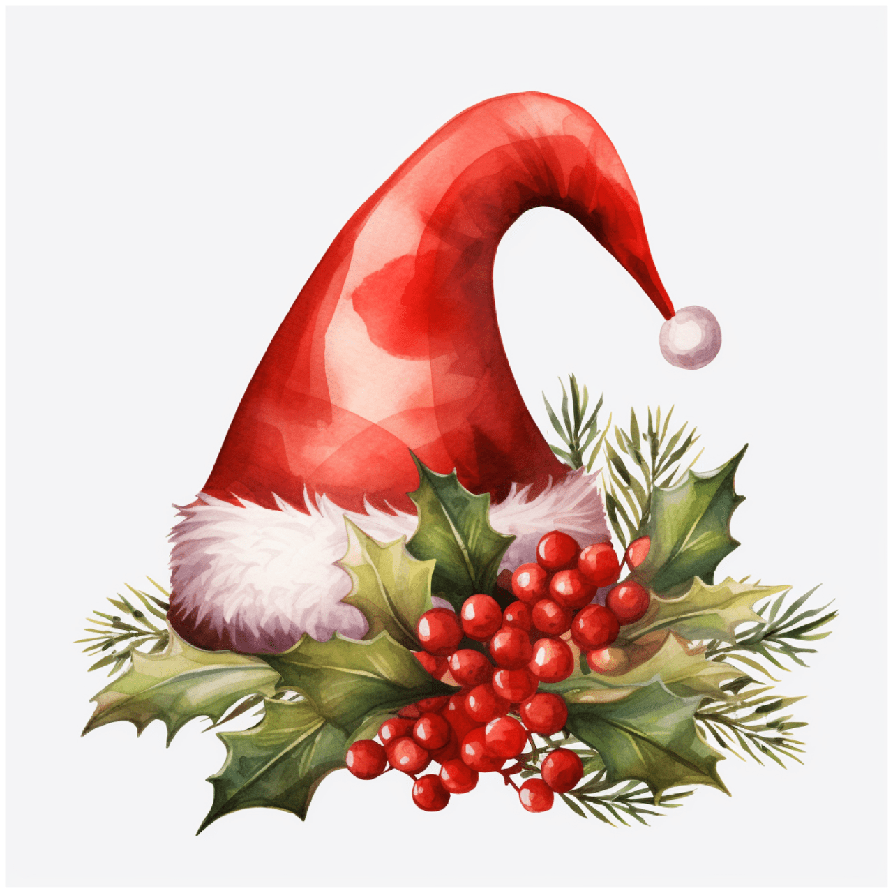 Christmas hat page clipart background