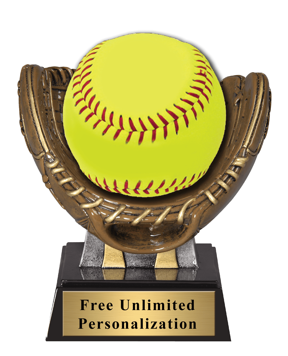 Baseball glove softball ball holder trophy awards clipart picture