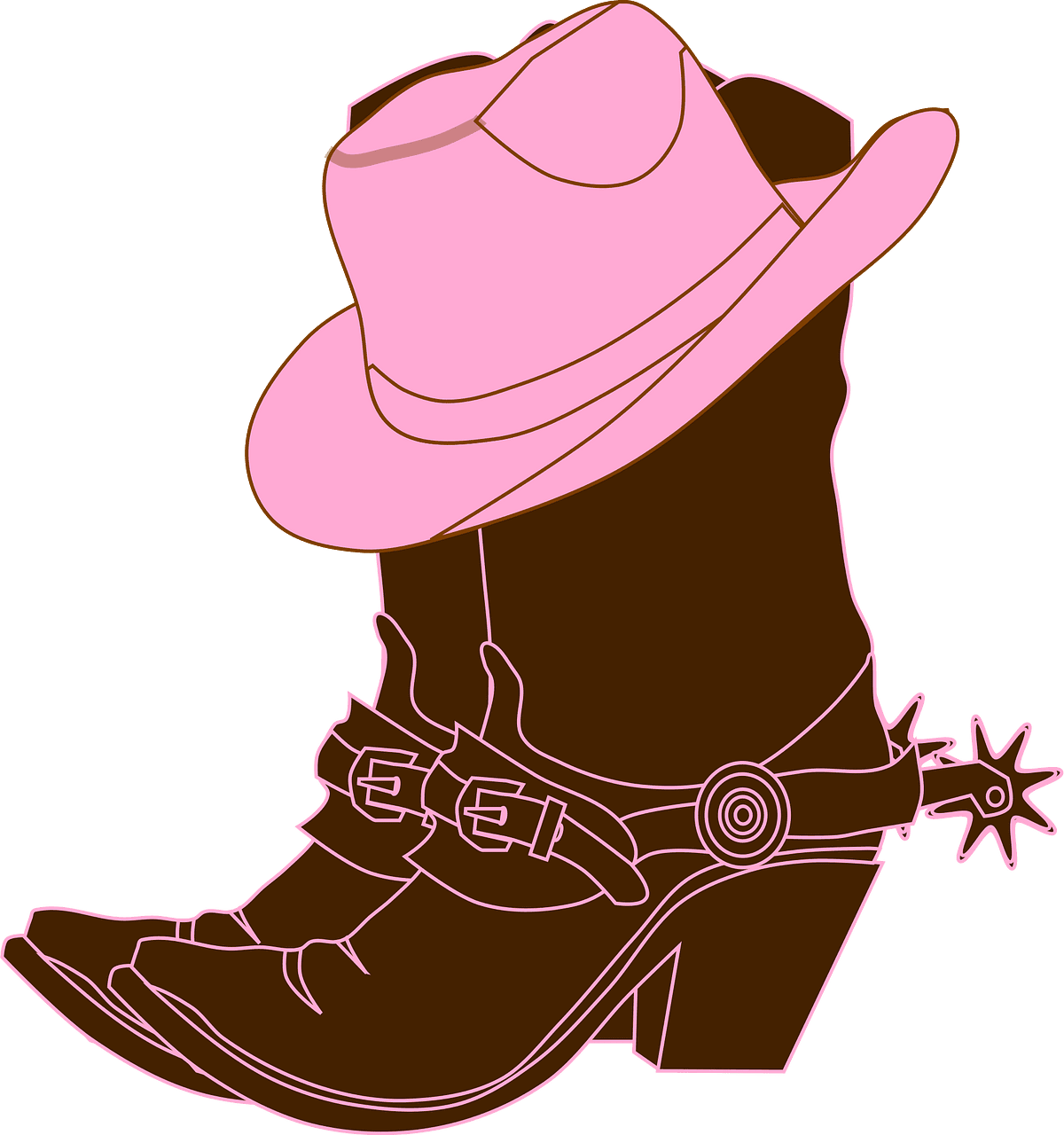 Western boots vector clipart images 2