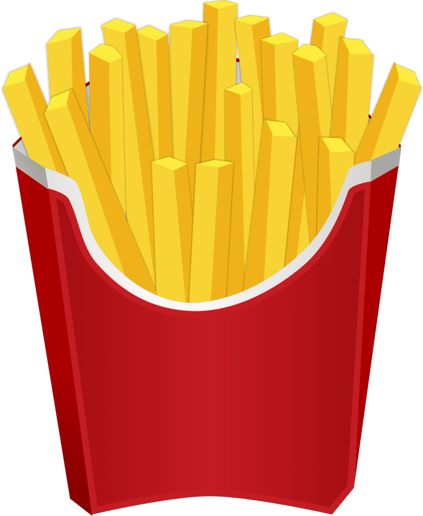 French fries for clipart image