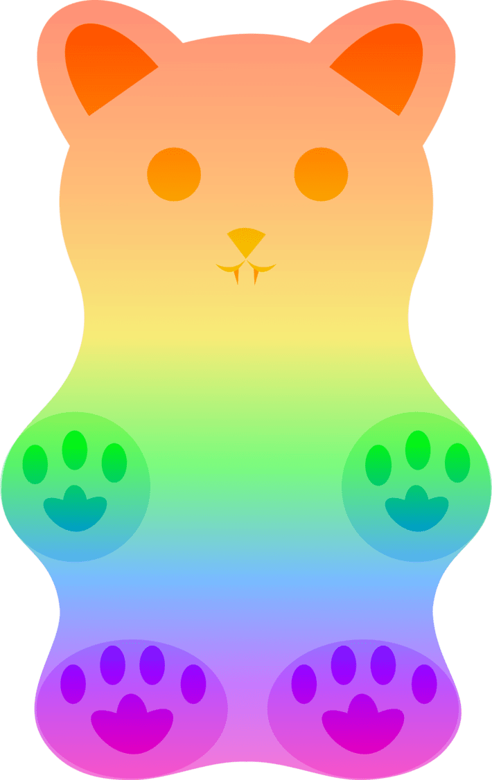 Gummy bear background clipart