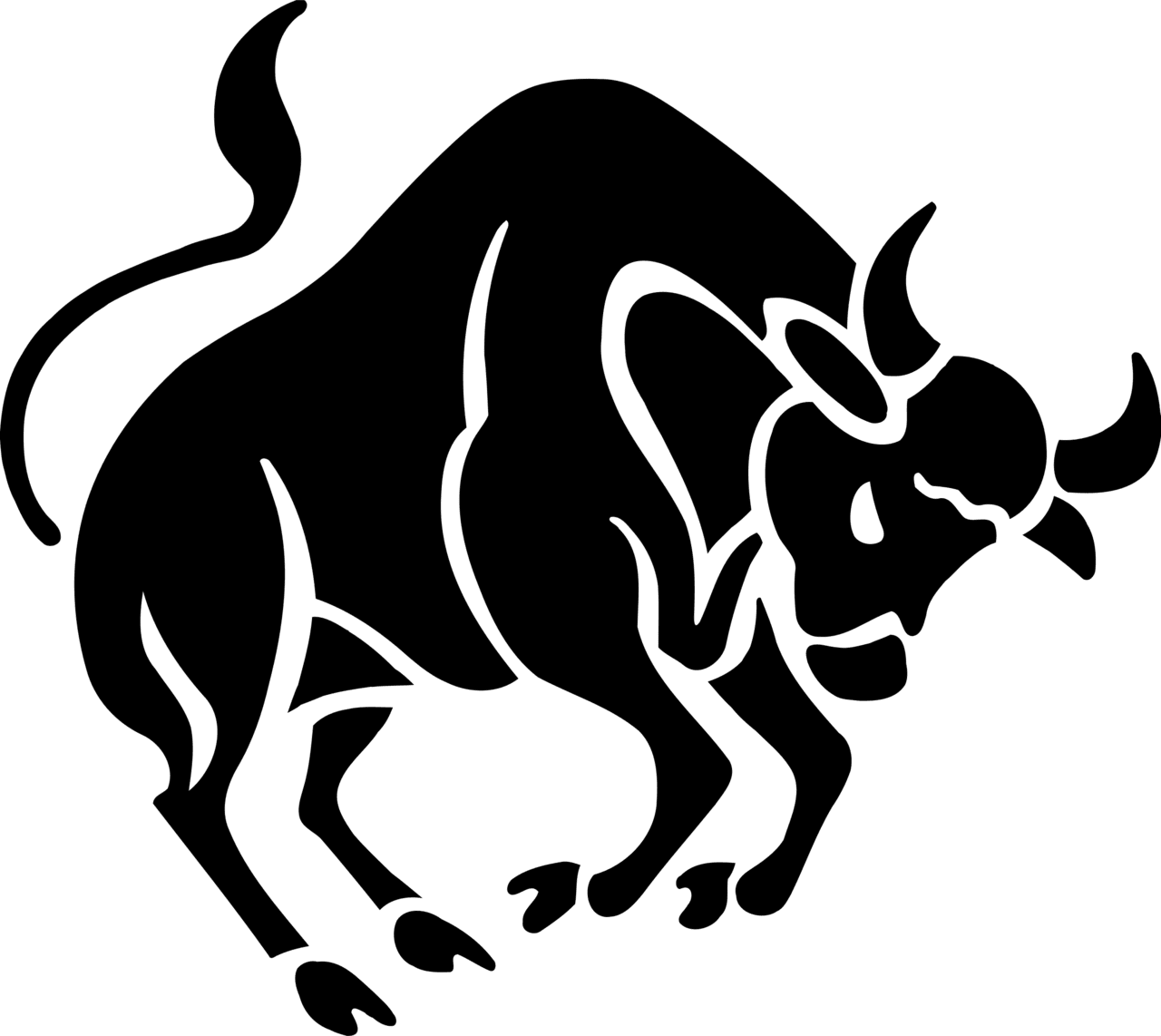 Taurus bull symbol vector clipart image photo cc images