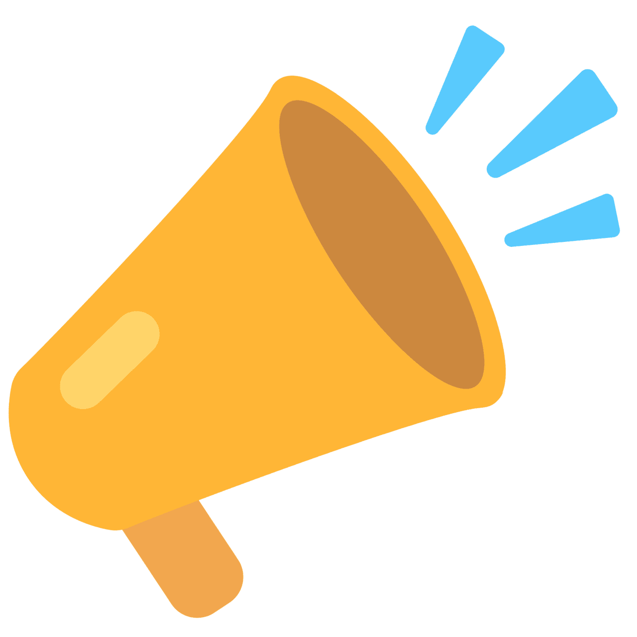 Cheer megaphone emojis clipart vector