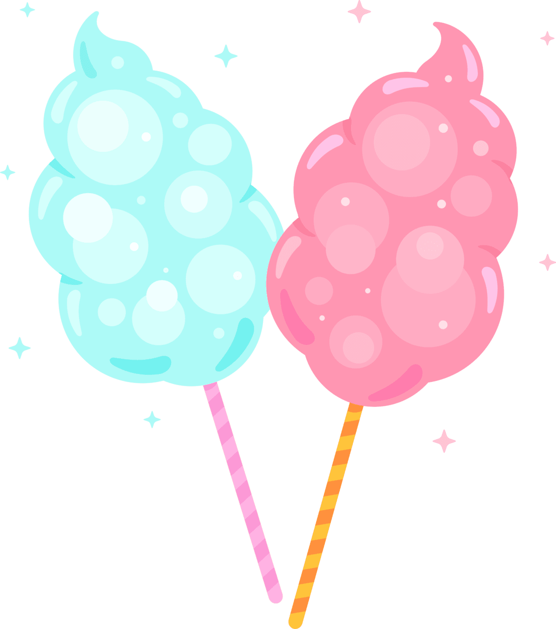 Cotton candy vector clipart images 3