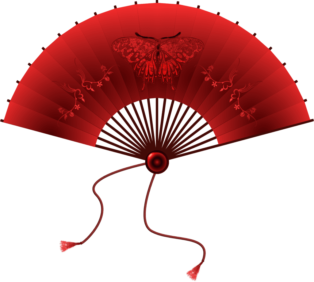 Hand fan image size clipart