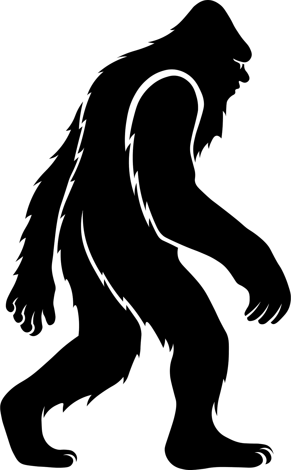 Bigfoot sasquatch vector clipart images