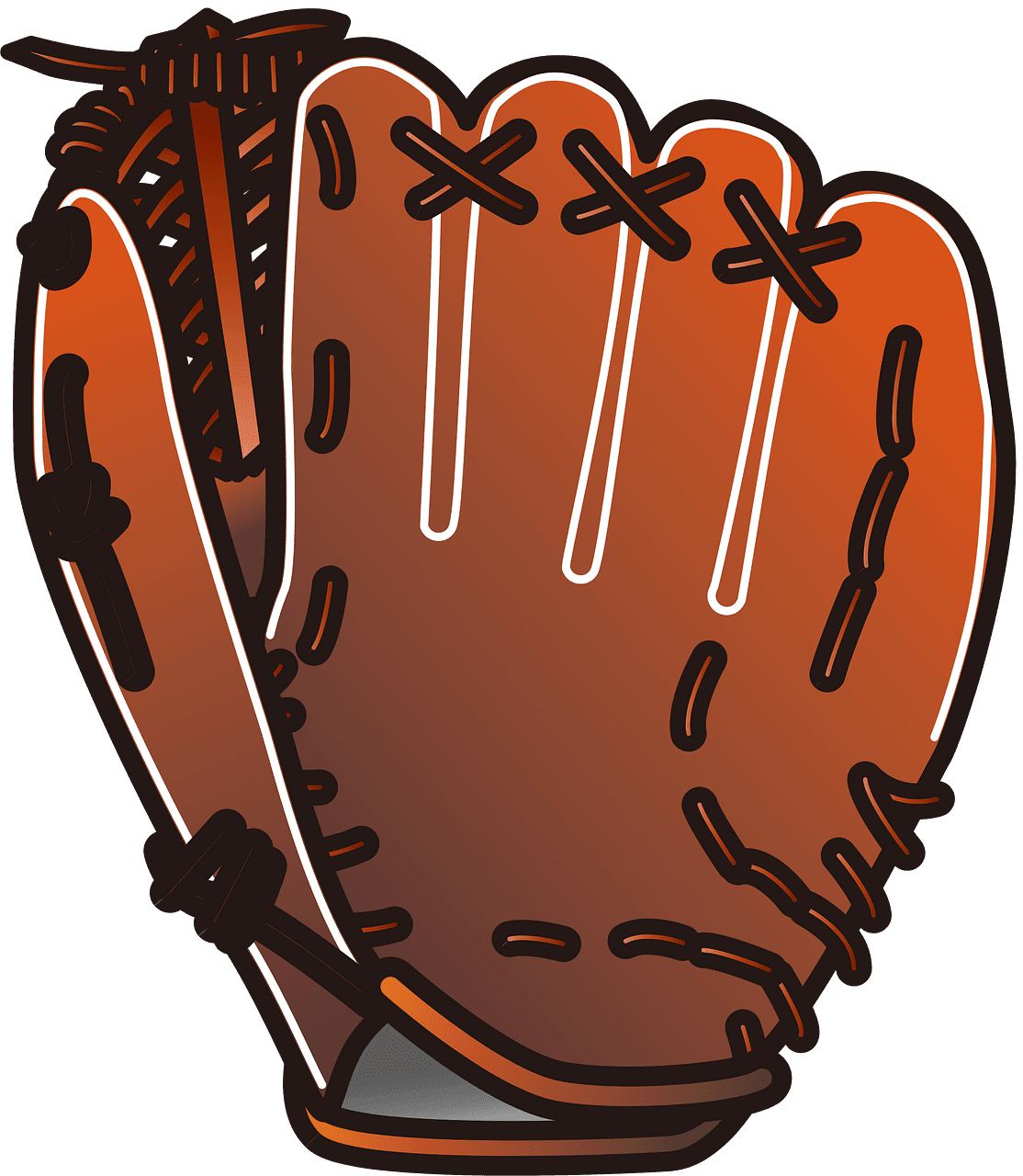 Baseball glove vector clipart images 4