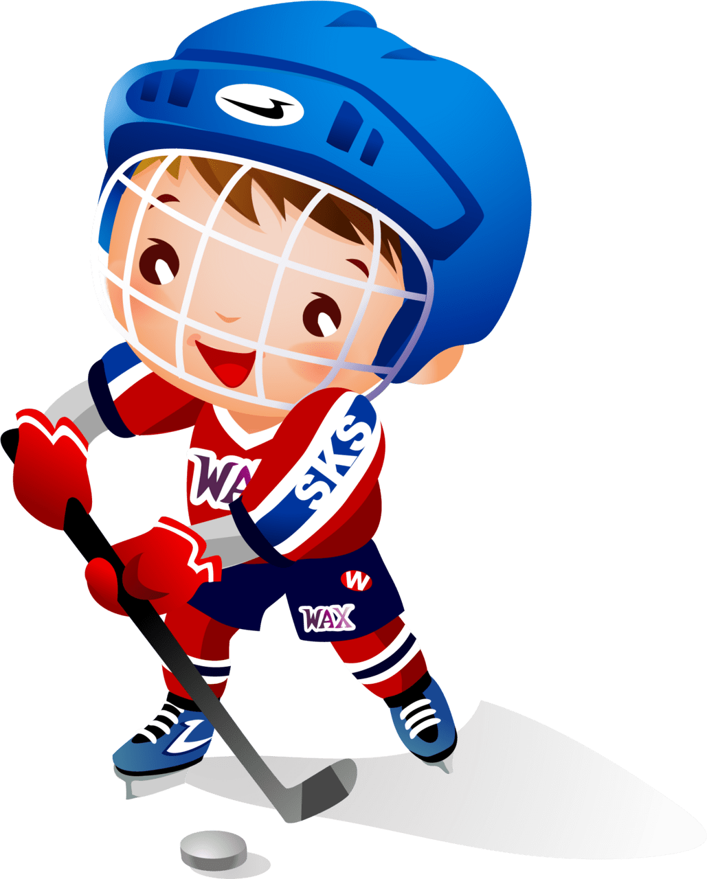 Ice hockey child stick clipart kid transparent