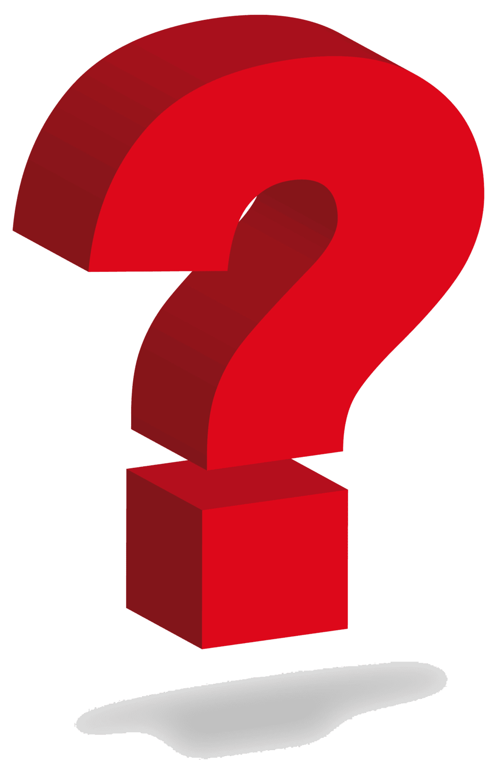 Questioning red question mark image size clipart