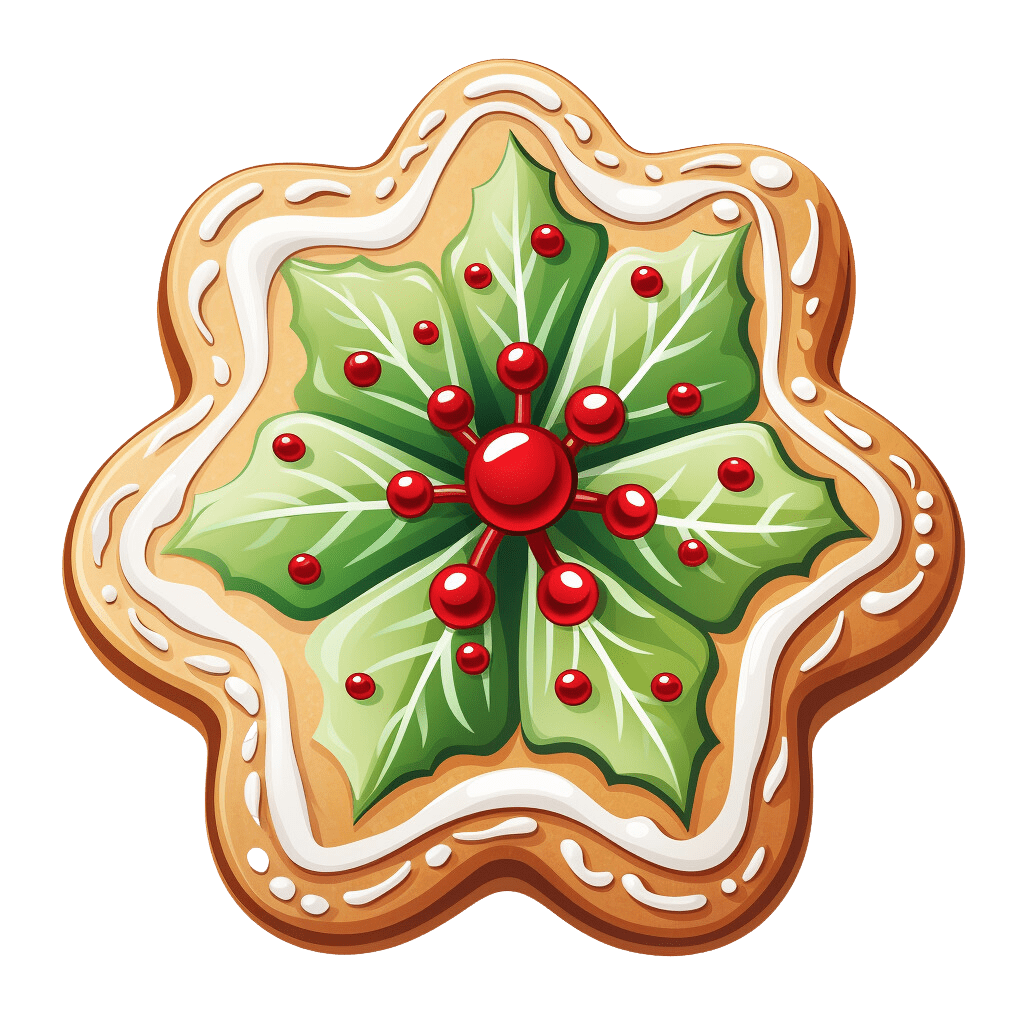 Christmas cookie pin page clipart picture