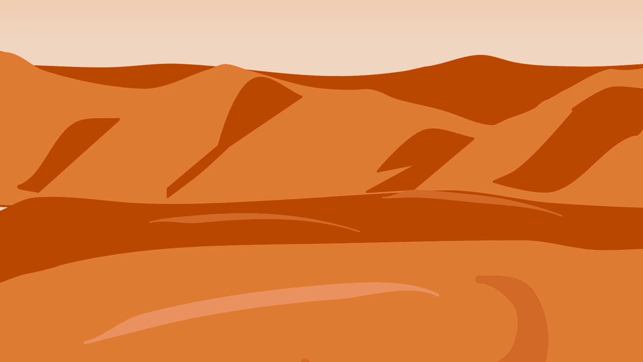 Desert mountain landscape image clipart 2